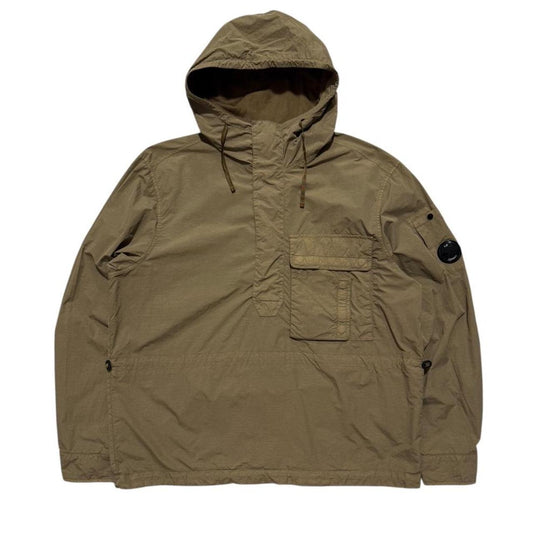CP Company Flatt Nylon Pullover Jacket | Large, Olive