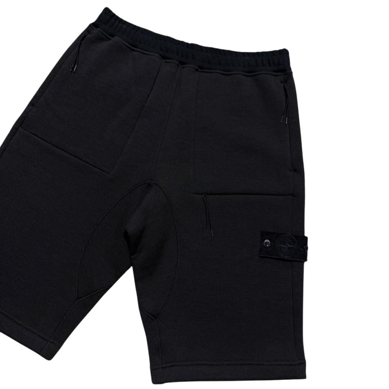 Stone Island Navy Ghost Cotton Shorts