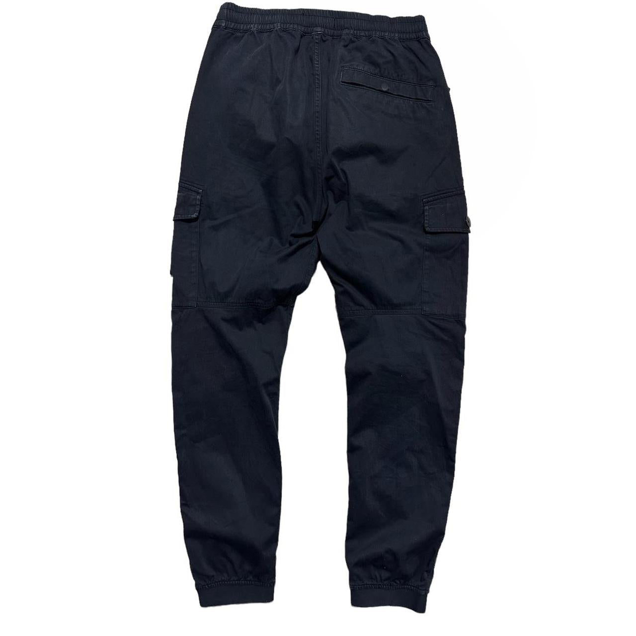 Stone Island Dark Blue Combat Cargos | O/S, Blue