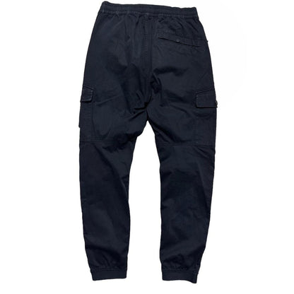 Stone Island Dark Blue Combat Cargos | O/S, Blue