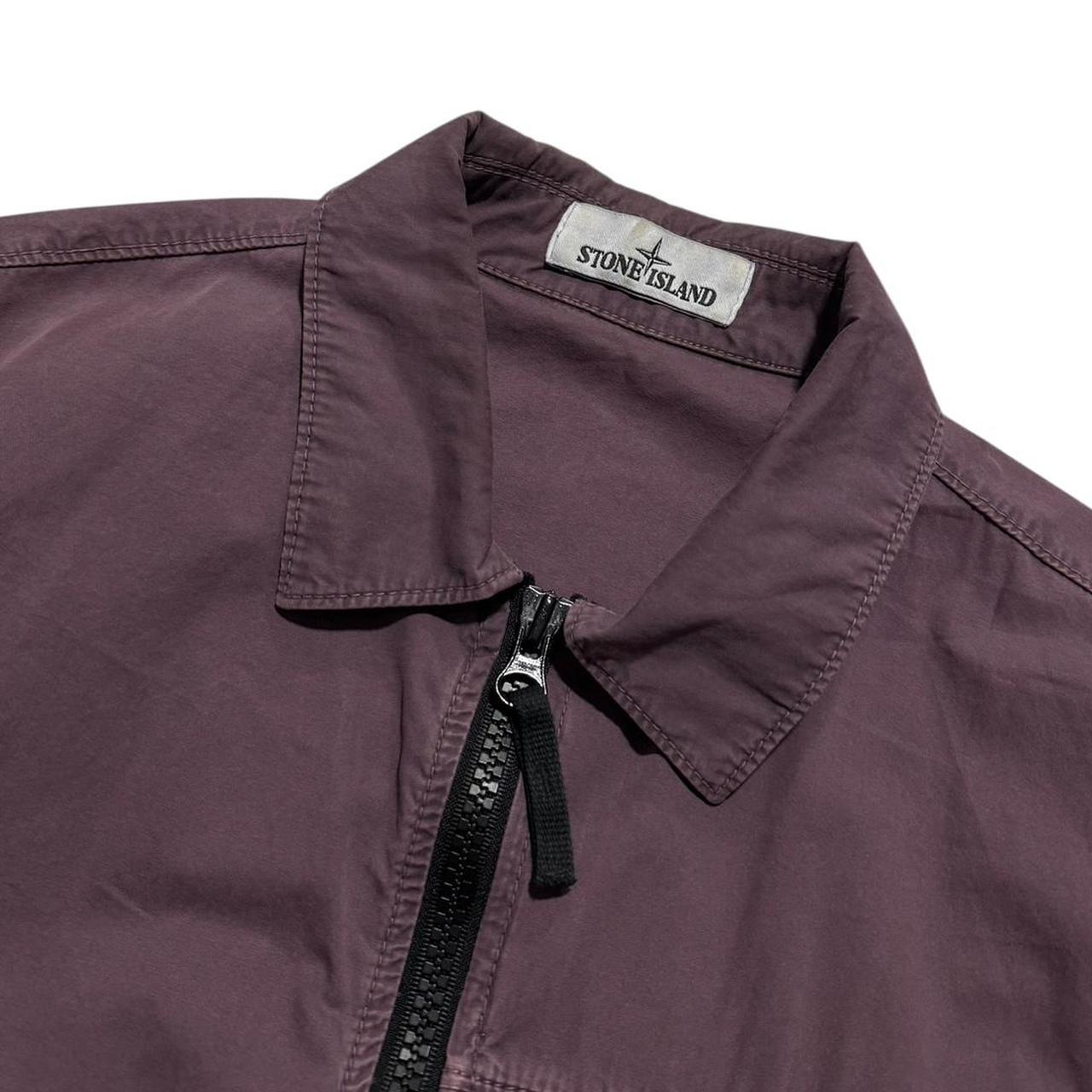 Stone Island Canvas Overshirt | Large, Navy