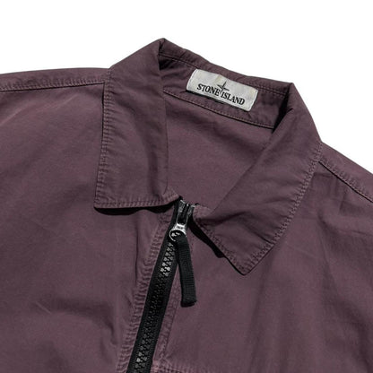 Stone Island Canvas Overshirt | Large, Navy