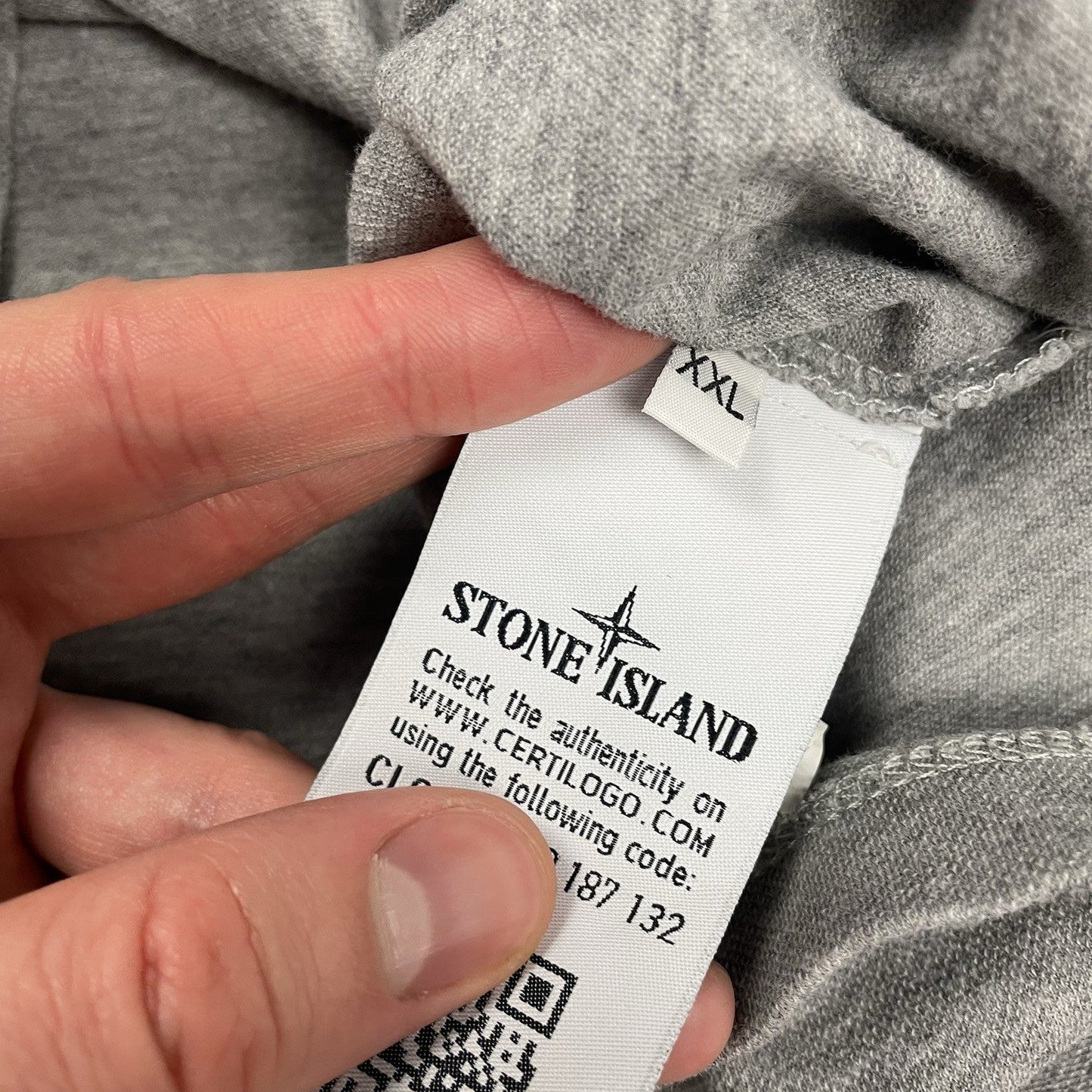 Stone Island Polo Shirt, Size XXL | O/S, Grey