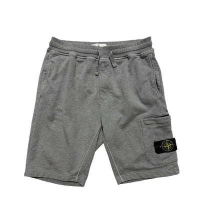 Stone Island Grey Cotton Shorts