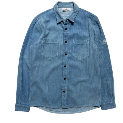 Stone Island Heavy Corduroy Shirt | Medium, Faded Blue