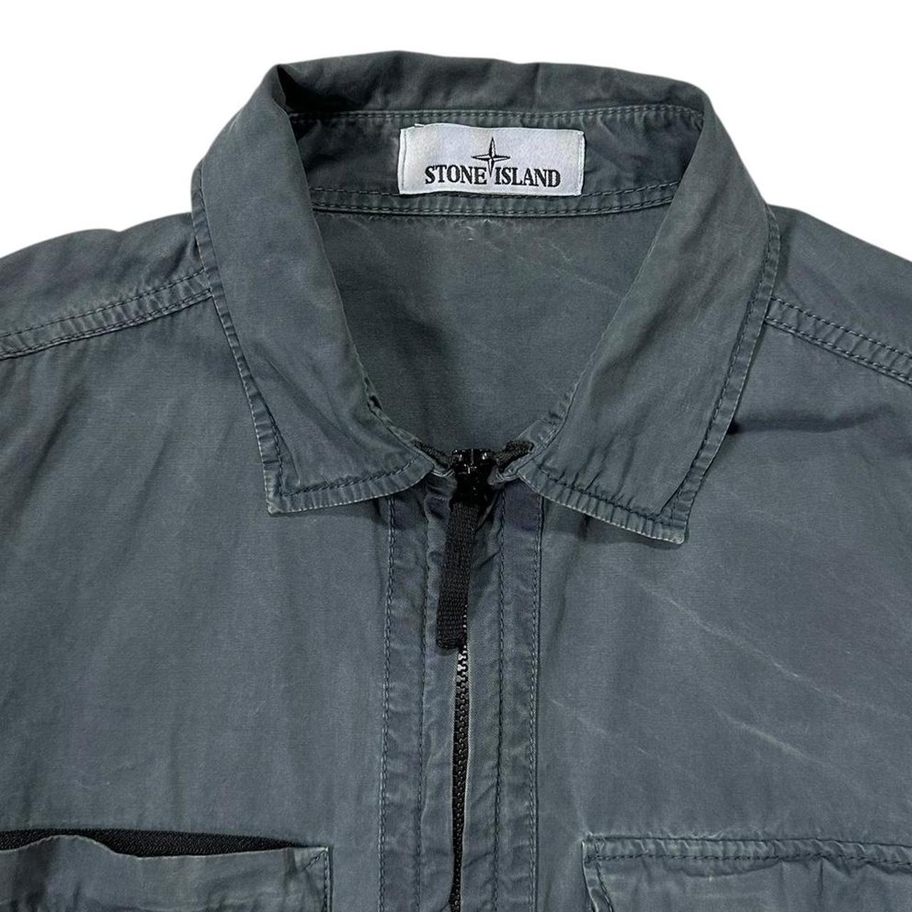 Stone Island Grey Canvas Overshirt