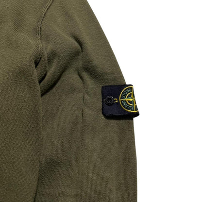 Stone Island Khaki Pullover Hoodie