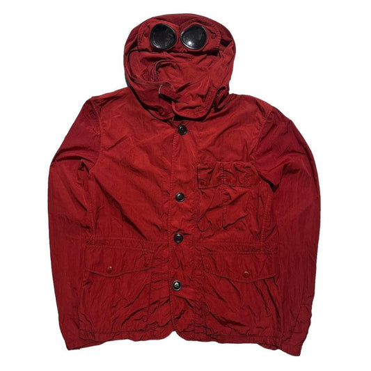 CP Company Red Nylon Goggle Jacket - Known Source