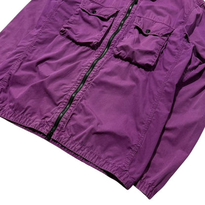 Stone Island Purple Canvas Overshirt