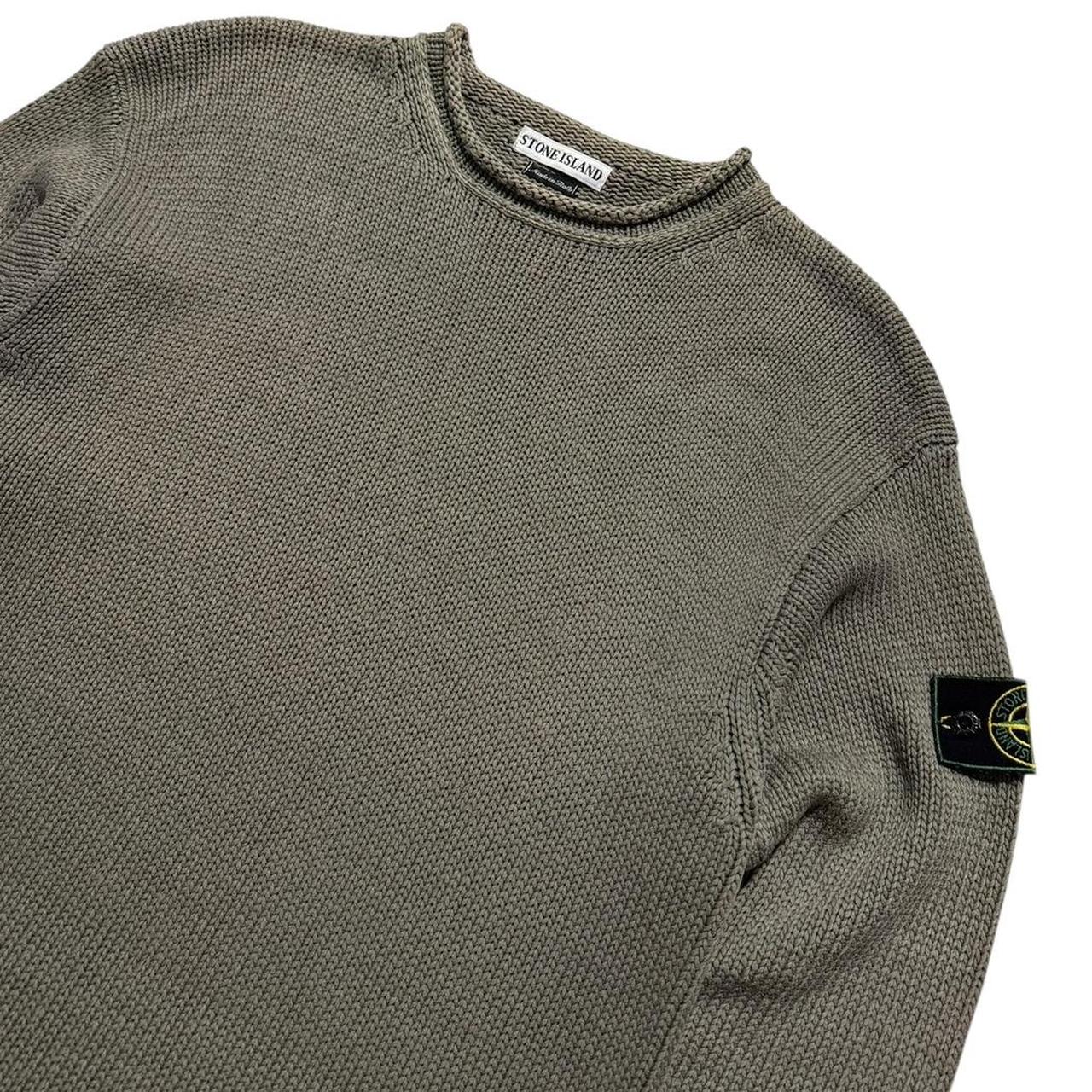 Stone Island 1996 Heavy Knit Pullover | Large, Olive
