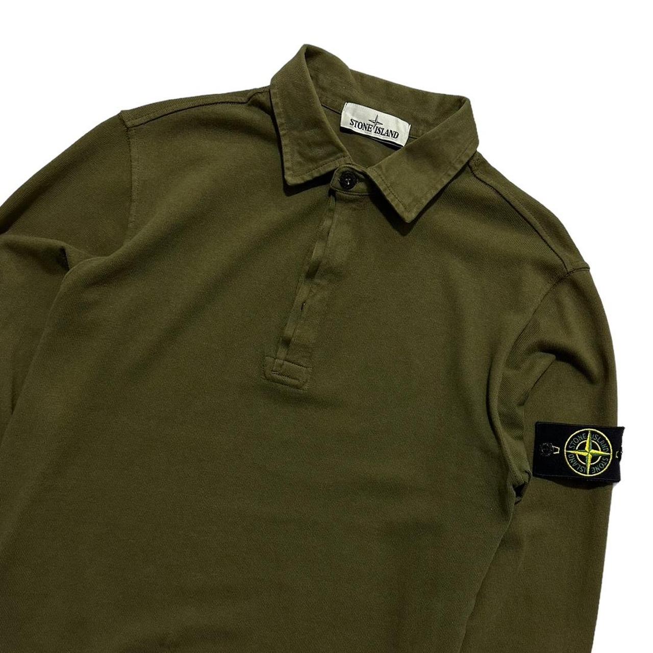 Stone Island Green Pullover Polo