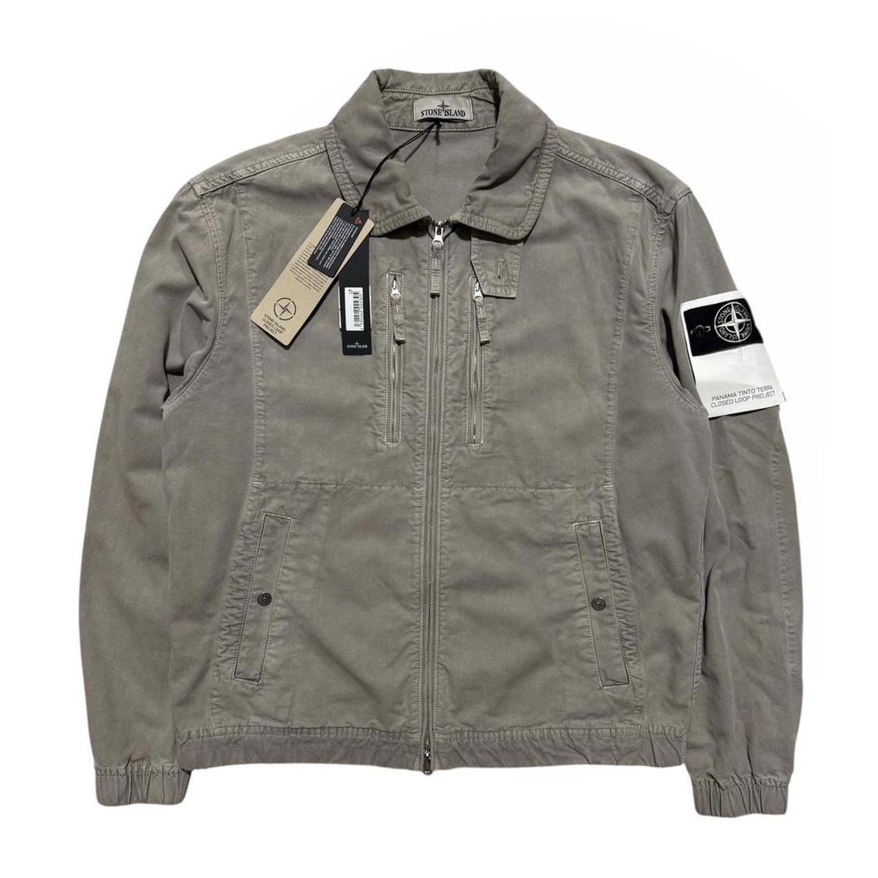 Stone Island Tinto Terra Panama Jacket | Large, Taupe