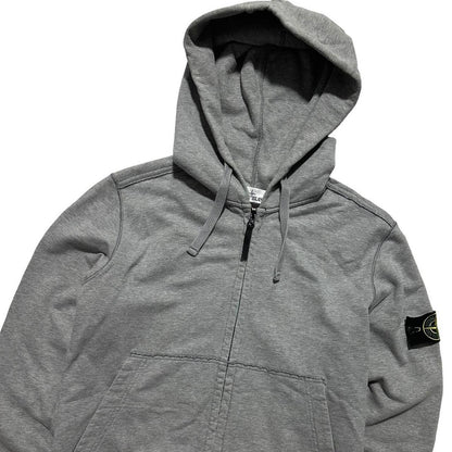 Stone Island Grey Full Zip Hoodie - Known Source