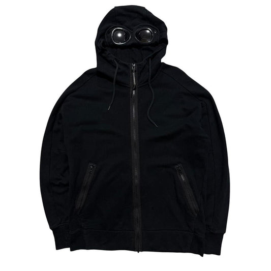 CP Company Black Full Zip goggle Hoodie