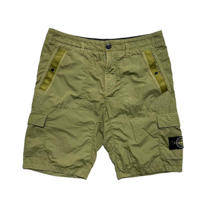 Stone Island Green Nylon Combat Cargos