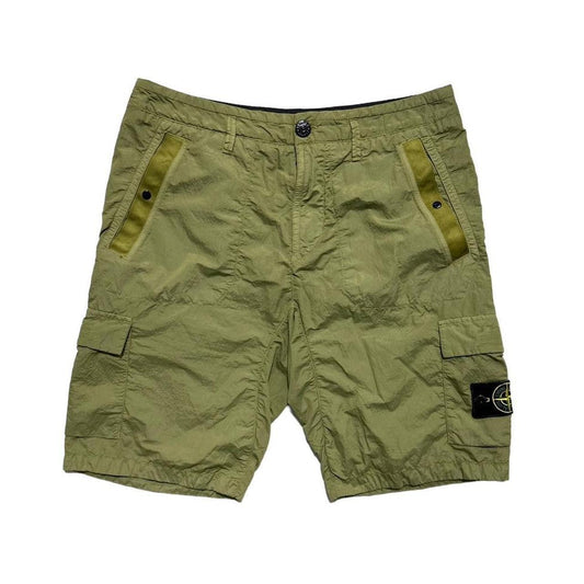 Stone Island Green Nylon Combat Cargos