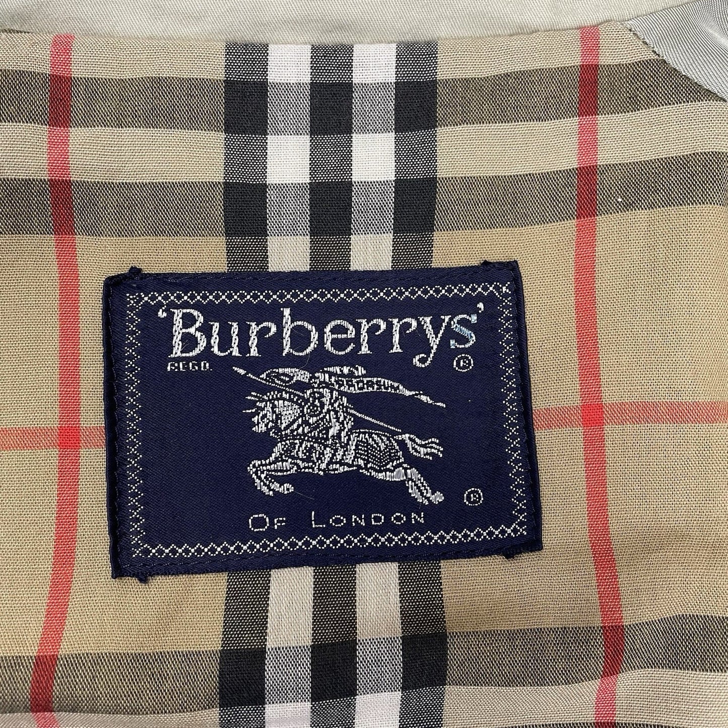 Vintage Burberry Nova Check Crest Harrington Jacket, Size Medium | O/S, Red