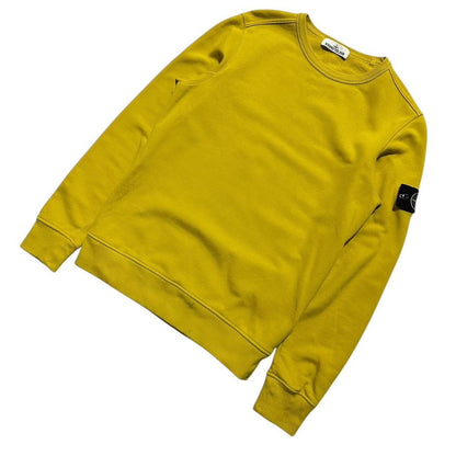 Stone Island Yellow Pullover Crewneck | Small, Yellow