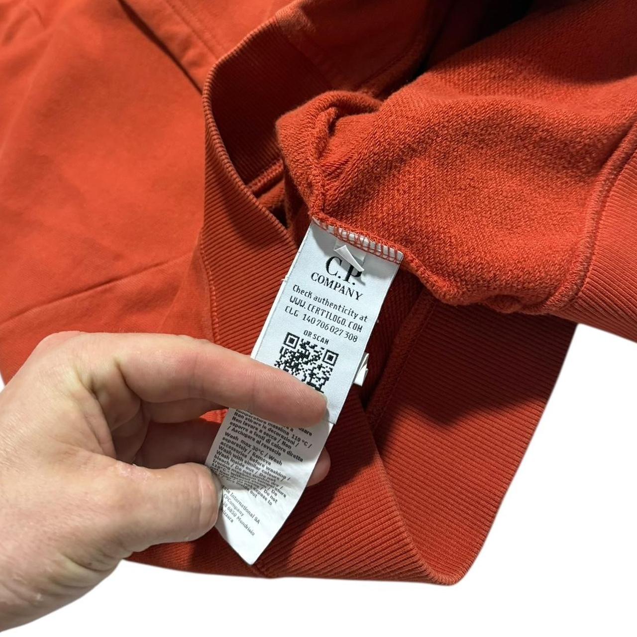 CP Company Orange Goggle Hoodie