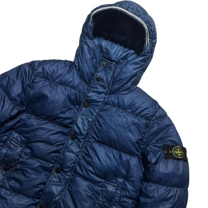 Stone Island Garment Dyed Down Jacket | Large, Blue