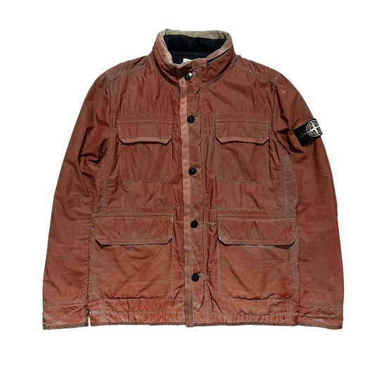 Stone Island Liquid Reflective Jacket | Large, Rust