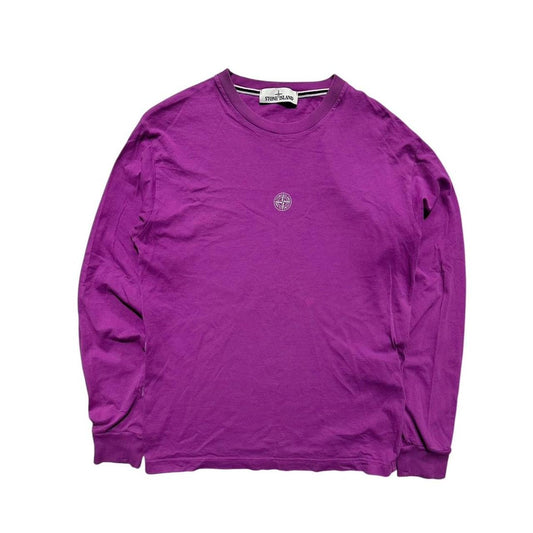 Stone Island Purple Long Sleeve Top