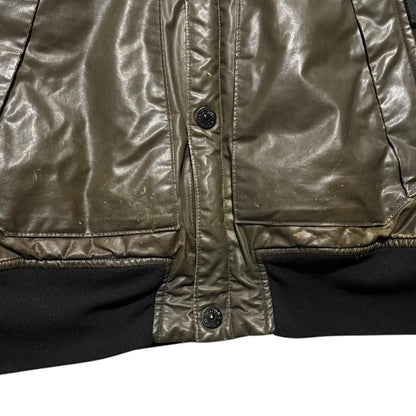 Stone Island Waxed Ice Jacket | XXL, Olive Green