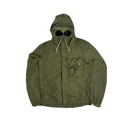 CP Company Chrome Nylon Zip Up Goggle Jacket