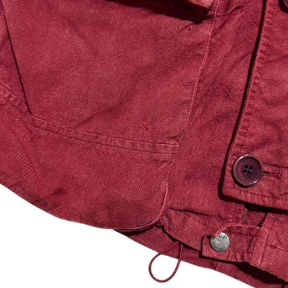 CP Company Lino Google Jacket | Large, Red