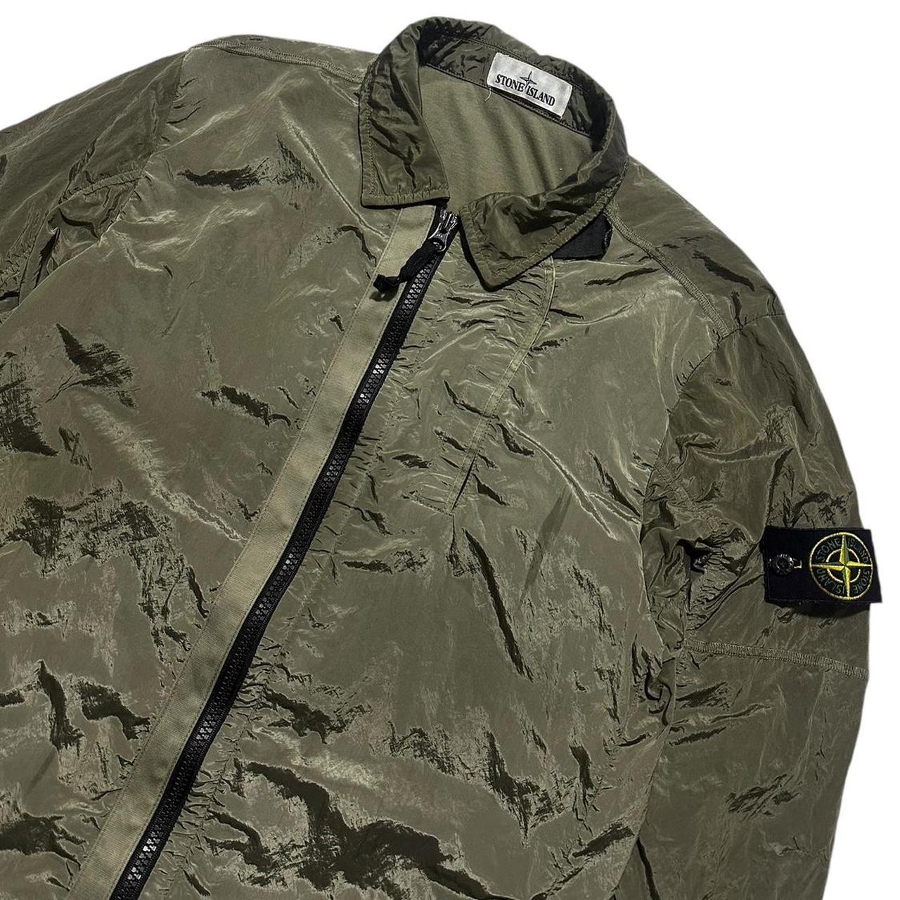 Stone Island Khaki Nylon Metal Overshirt