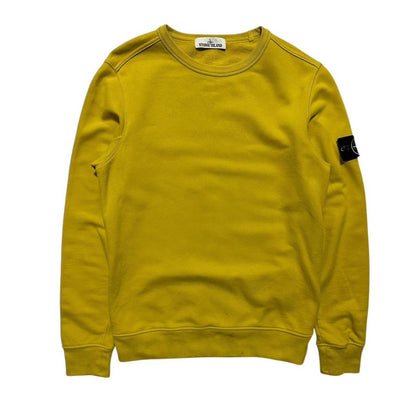 Stone Island Yellow Pullover Crewneck | Small, Yellow