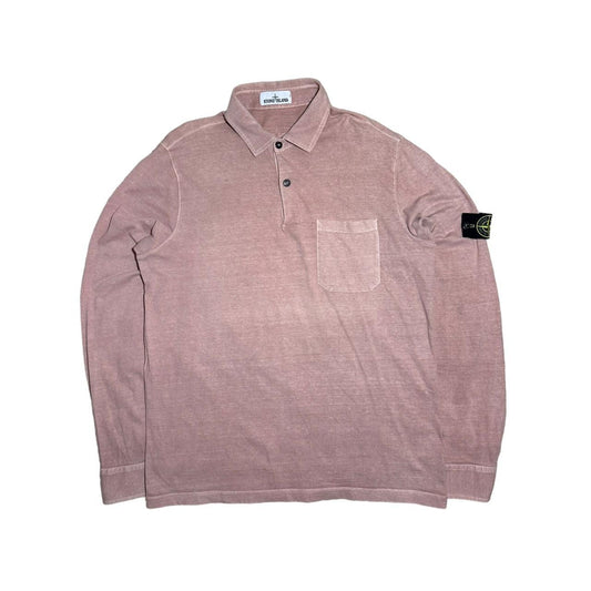 Stone Island Pullover Long Sleeve Polo Shirt