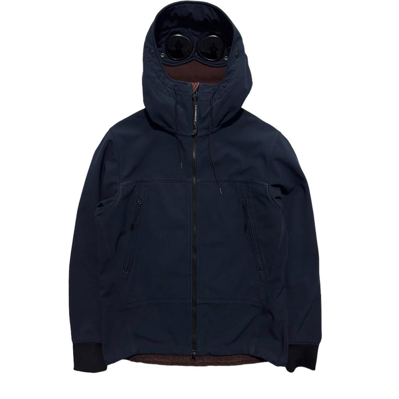 CP Company Navy Soft Shell Goggle Jacket