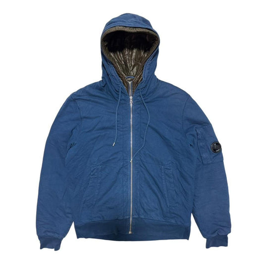 C.P. Company Blue Down Lined Hoodie