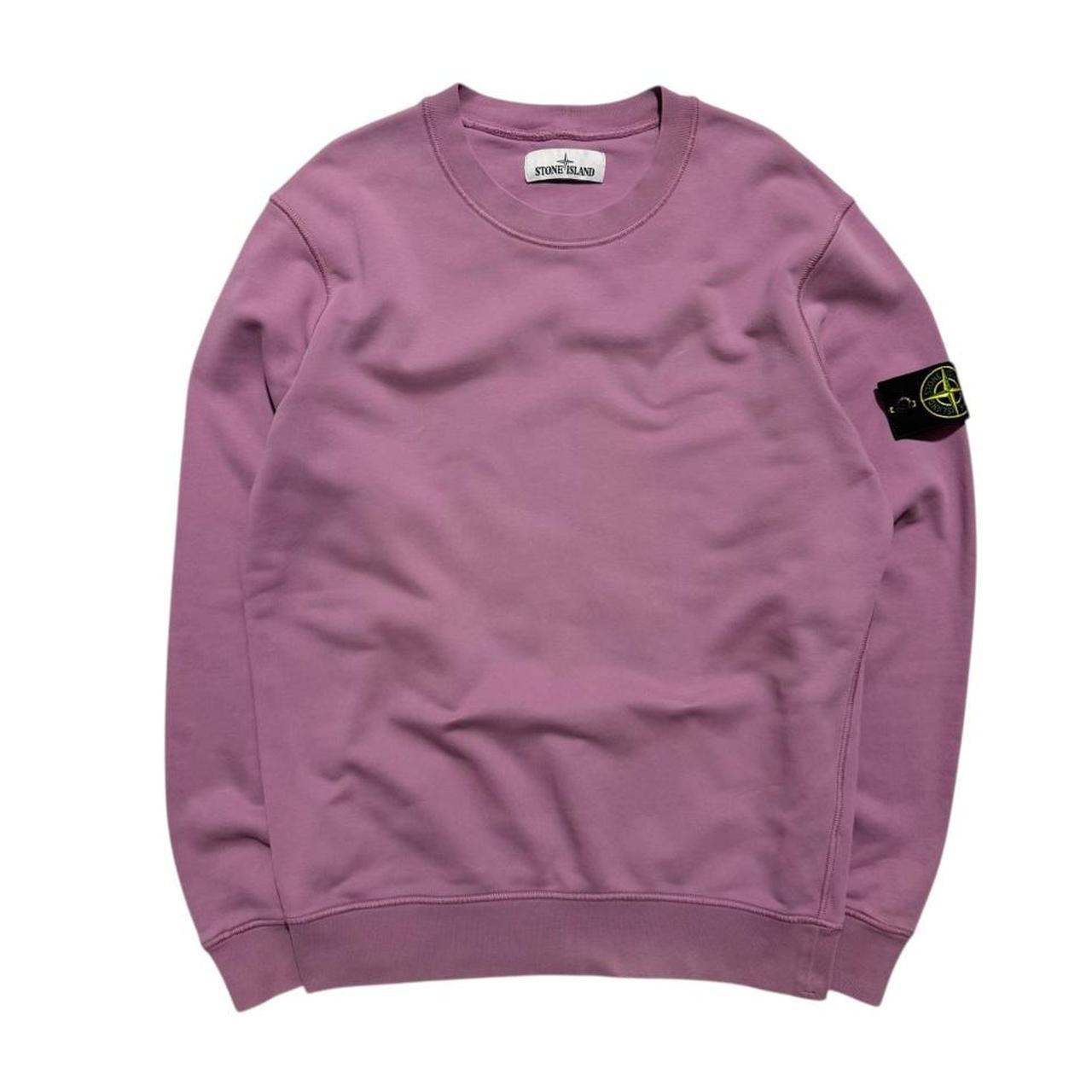 Stone Island Pink Pullover Crewneck