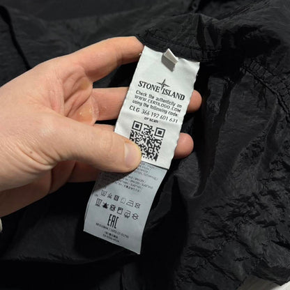 Stone Island Black Nylon Overshirt | XL, Black