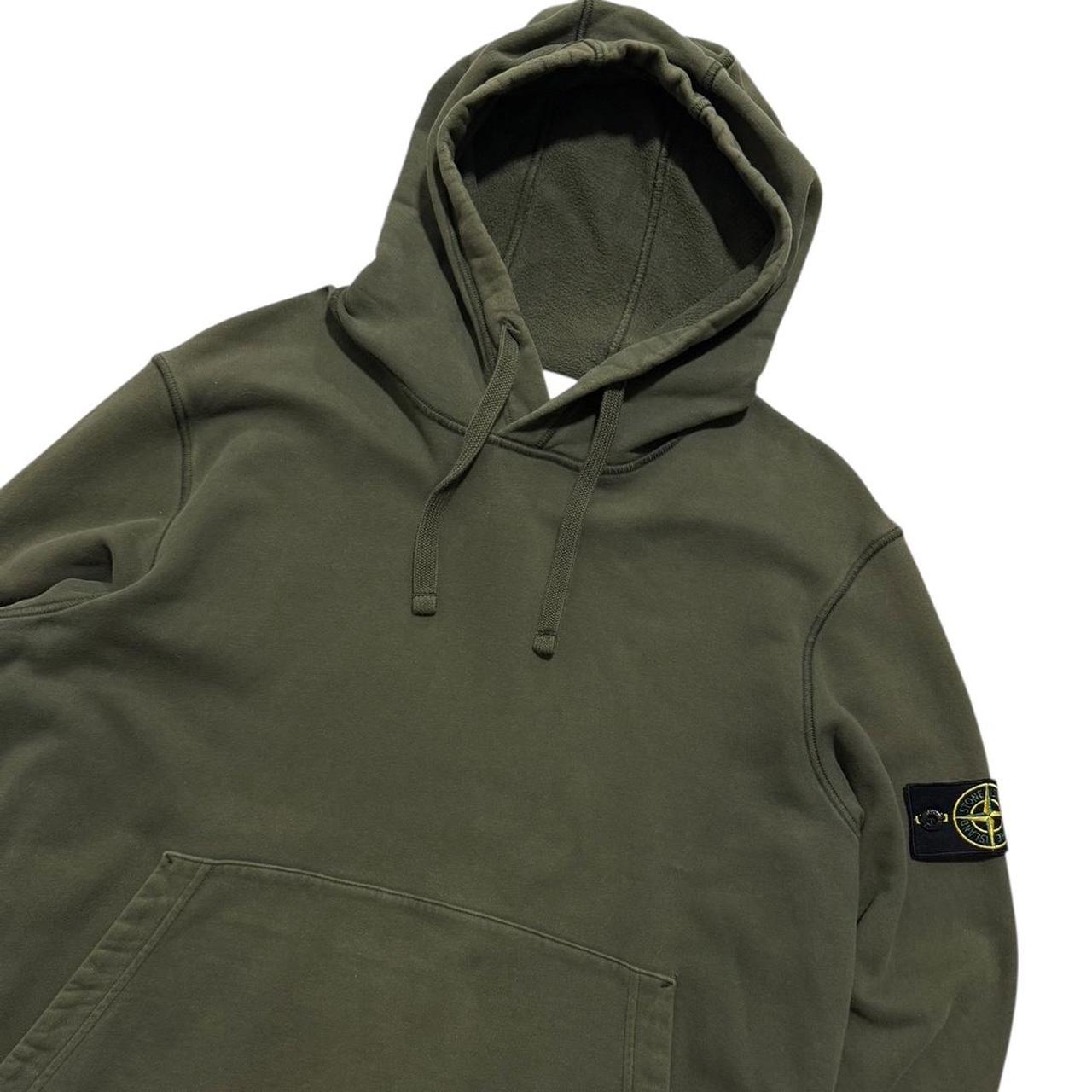Stone Island Khaki Pullover Hoodie