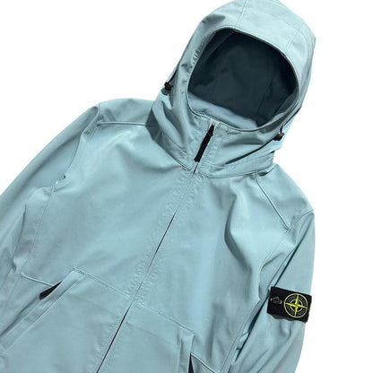 Stone Island Blue Soft Shell Jacket | Medium, Blue