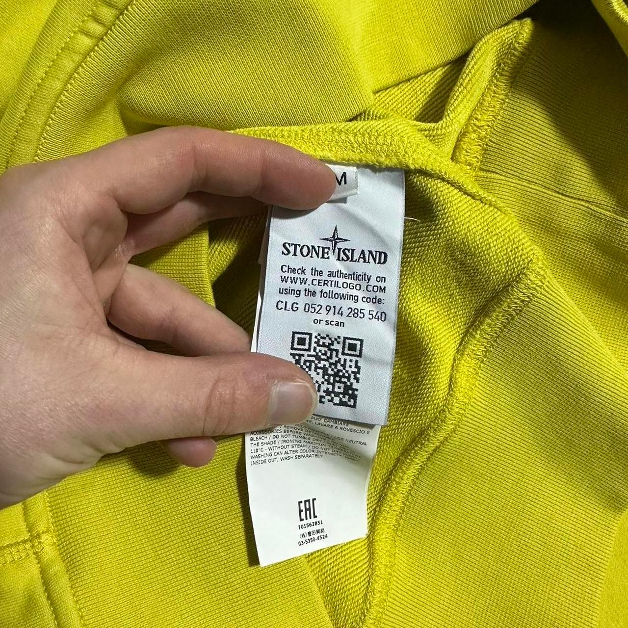 Stone Island Yellow Pullover Hoodie - Known Source