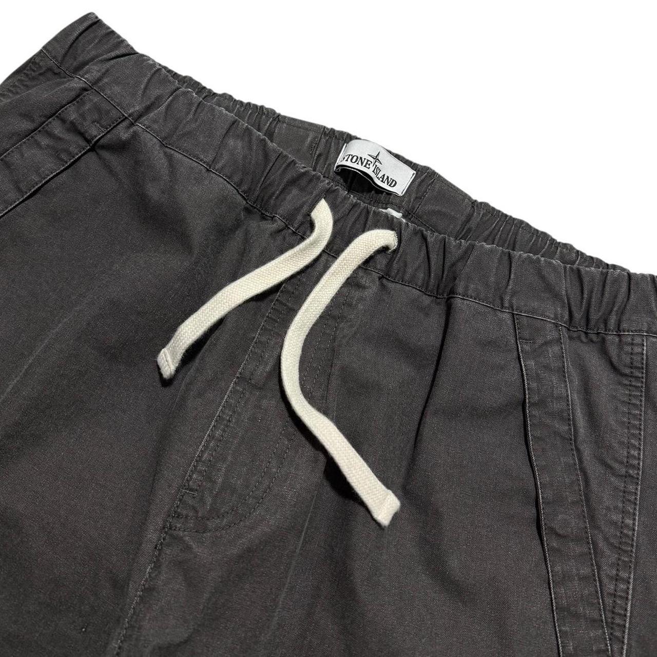 Stone Island Recycled Panama Bottoms | 36, Charcoal