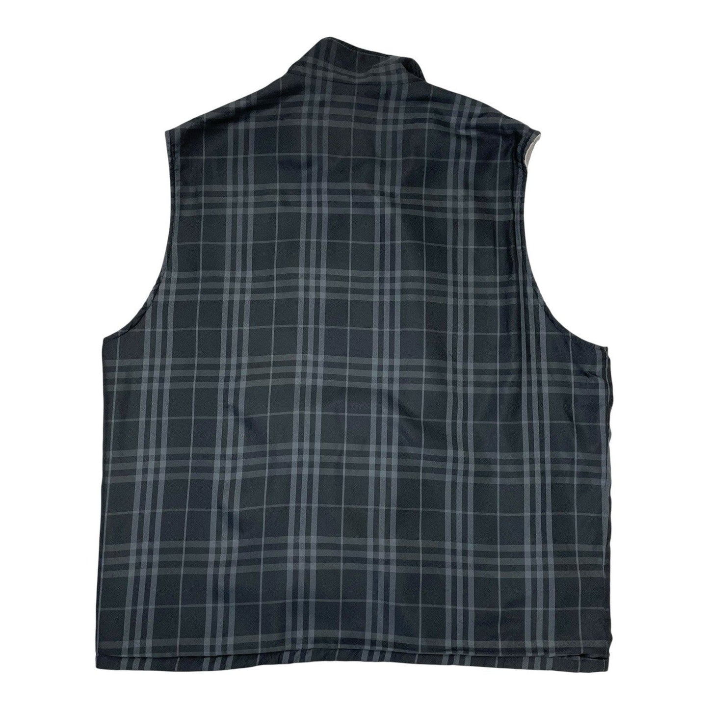 Vintage Burberry Nova Check Reversible Vest, Size Medium | O/S, Black