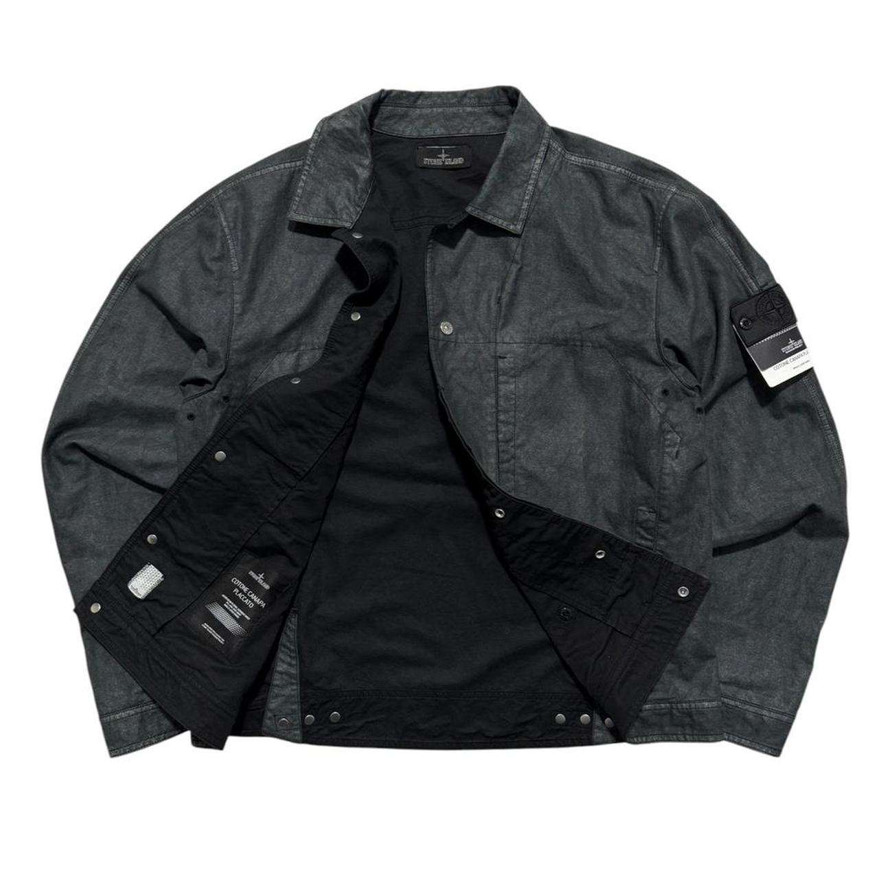 Stone Island Shadow Project Cotone Canapa Placcato Jacket | XL, Black