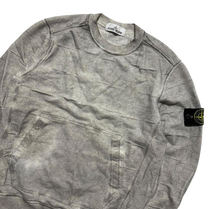 Stone Island Dust Treatment Grid Crewneck