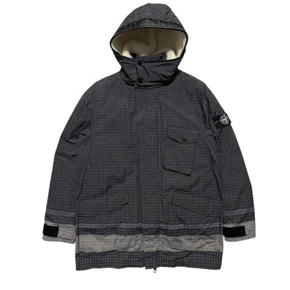 Stone Island Reflective Ripstop Chine Jacket | Large, Gray