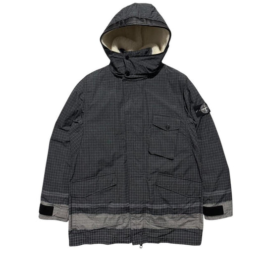 Stone Island Reflective Ripstop Chine Jacket | Large, Gray