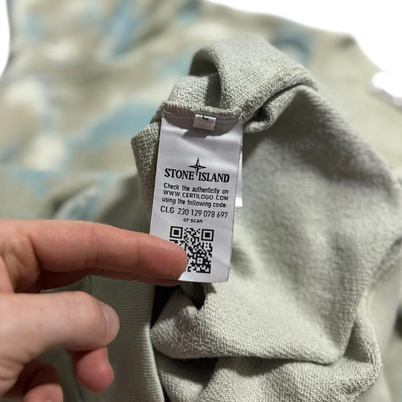 Stone Island Devore Camo Pullover Crewneck | Large, Camo