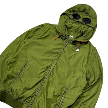 CP Company Green Nylon Goggle Jacket