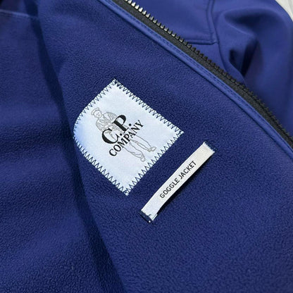 CP Company Blue Soft Shell Goggle Jacket