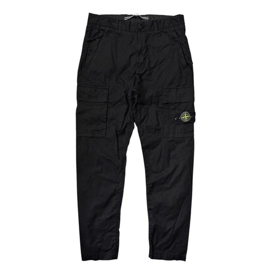 Stone Island Black Cargo Trousers