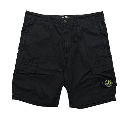 Stone Island Black Cargo Shorts